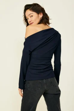 Line & Dot Riley Long Sleeve Top- Tops
