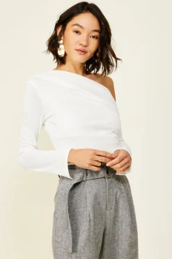 Line & Dot Riley Long Sleeve Top- Tops