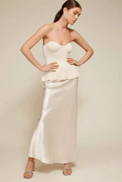 Line & Dot SAFFY PEPLUM TOP- Tops