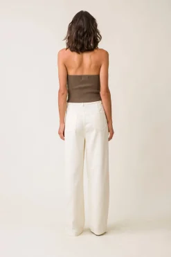 Line & Dot SONJA RIB KNIT SWEATER- Tops