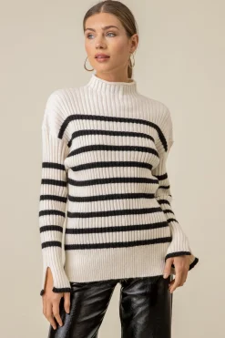 Line & Dot SUNDAY STRIPE SWEATER- Knits