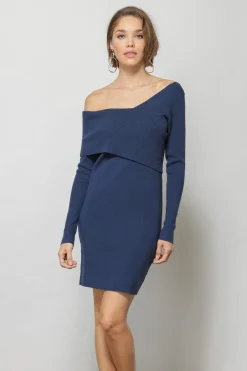 Line & Dot SYLVIE SWEATER MINI DRESS- Dresses