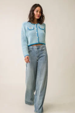 Line & Dot WARM YOUR HEART CARDIGAN- Outerwear