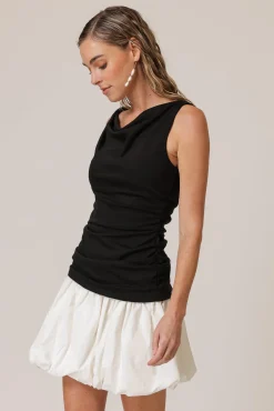 Line & Dot WESLEY MIX-MEDIA MINI DRESS- Dresses