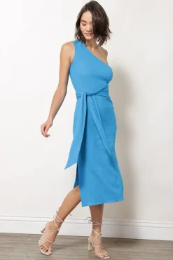 Line & Dot WILLOW ONE SHOULDER DRESS- Dresses